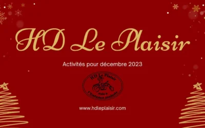 Activités de HD Le Plaisir pour décembre 2023